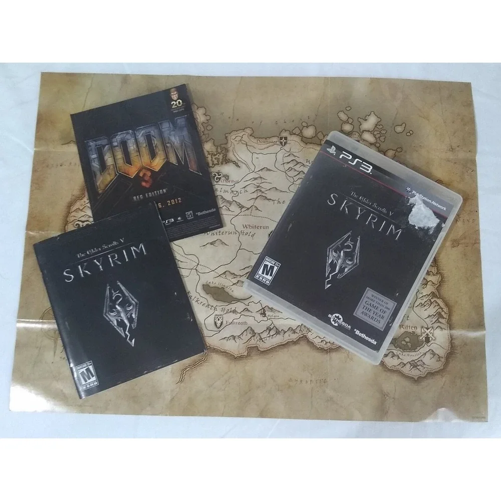 The Elder Scrolls V 5‎ Skyrim Game 2011 Play Station 3 PS3 CIB Complete In Box